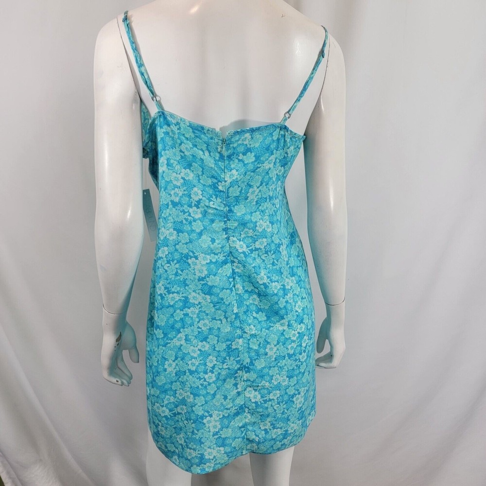 ABOUND Mini Floral Sleeveless Dress Medium in Blue Horizon Tarry Color - Picture 6 of 7